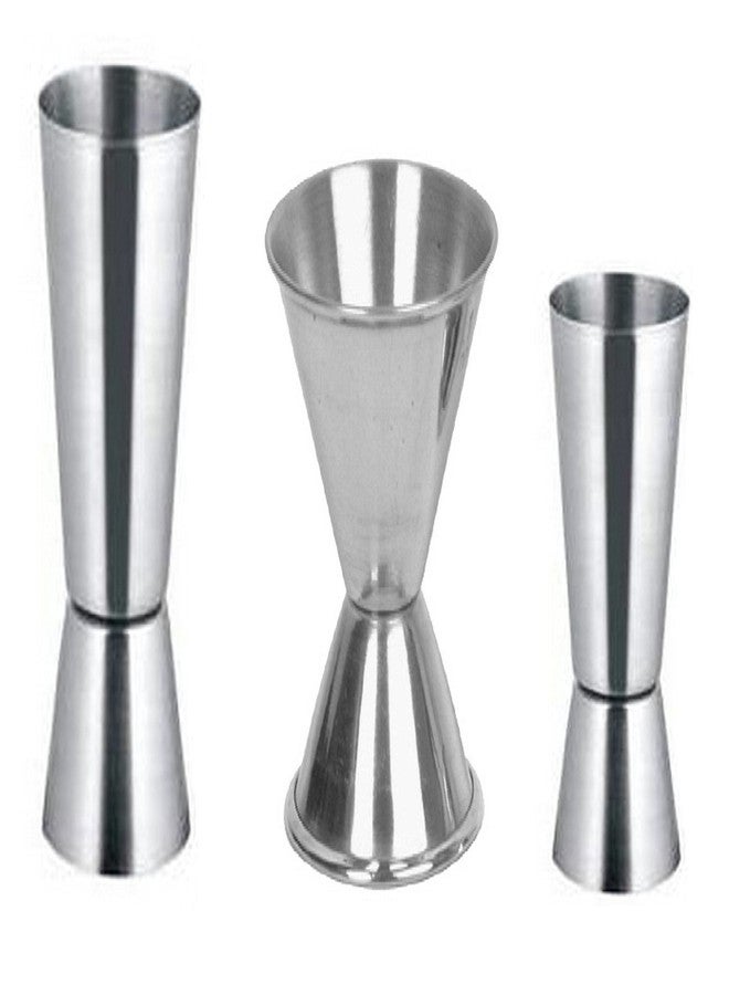 Dynore مجموعة قياسات داينور المصنوعة من الفولاذ المقاوم للصدأ، ذات وجهين، مكونة من 3 قطع: 30/60، 20/40، و15/30 مل لكل قطعة. - Image 1